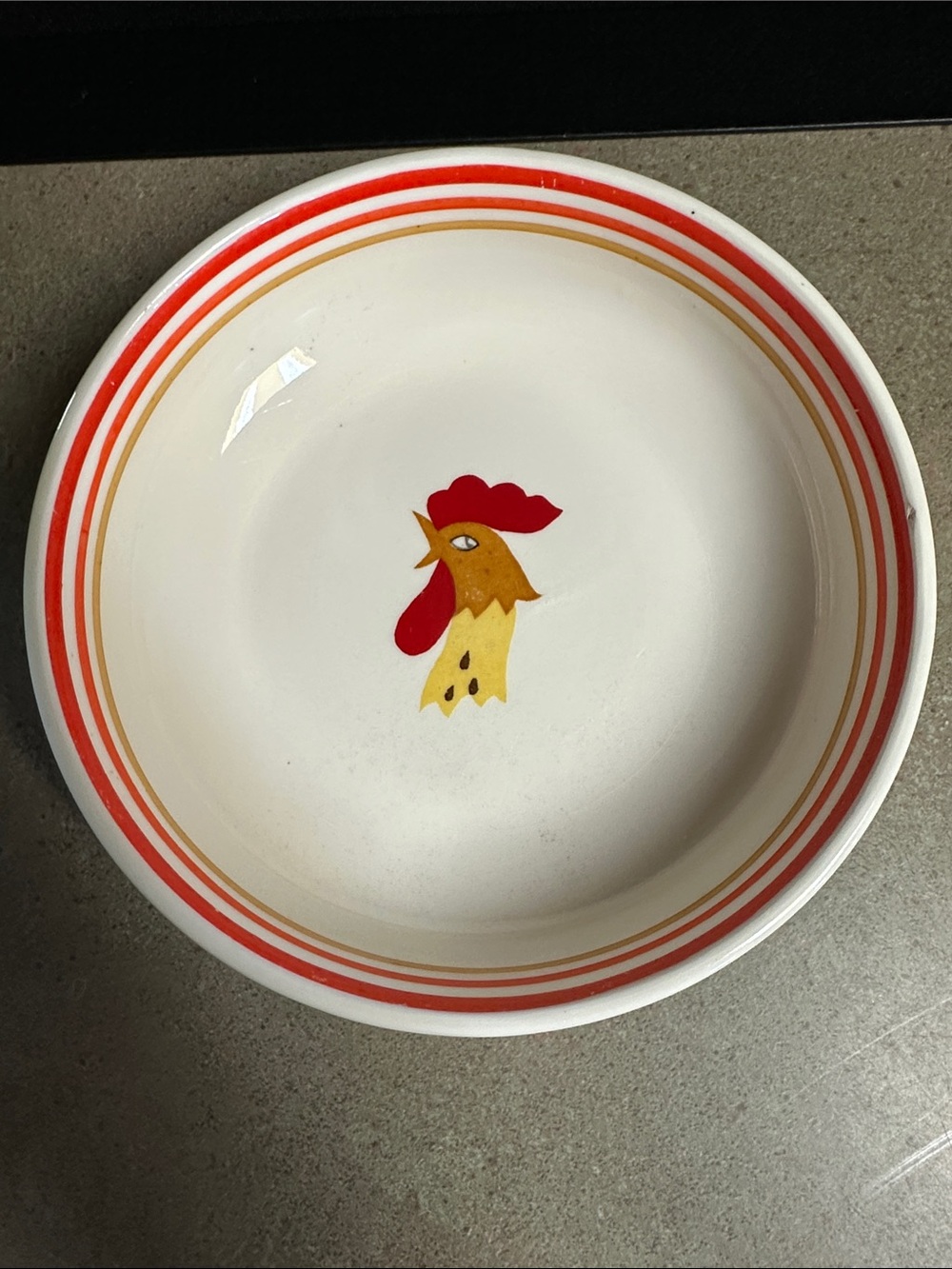 Vintage Holt-Howard “Coq Rouge” Rooster Ceramic 6” Cereal Bowl